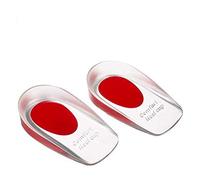 JIAHAO Tazas de gel de silicona para talón, inserciones de zapatos, almohadillas de gel de sílice para fascitis plantar, espolones de hueso, alivio del dolor, dolor de talón, dolor de dolores y