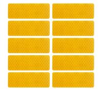JiaHeHe 10 unidades de reflectores autoadhesivos de ojos de gato, 8 x 3 cm, para vehículos, remolques, caravanas, camiones, motos, ideales como reflectores colgantes, ojos de gato para mayor seguridad