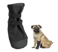 JiaHeHe Calcetines antideslizantes para perros, zapatos para perros heridos, botines suaves y ajustables, zapatos para perros con suela duradera, protección contra las patas de perro (S)