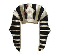 JIAHG Halloween Gold Egipcio Faraón Sombrero Fiesta Rey Egipcio Gorro Tocado Diadema Diadema Corona de Pelo con Serpiente Decoración Rey Faraón Cosplay Headress Accesorio para Hombres Adultos