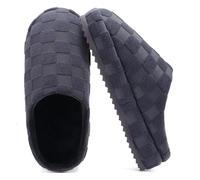 jiajiale Zapatillas para Hogar de los Hombres Cómodas Almohadillas Gruesas Zapatillas de Fascitis Plantar Ortopédica Esponja de Memoria para Mantener Calientes los Zapatos para Hogar en Invierno