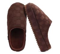 jiajiale Zapatillas para Hogar de los Hombres Cómodas Almohadillas Gruesas Zapatillas de Fascitis Plantar Ortopédica Esponja de Memoria para Mantener Calientes los Zapatos para Hogar en Invierno