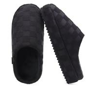 jiajiale Zapatillas para Hogar de los Hombres Cómodas Almohadillas Gruesas Zapatillas de Fascitis Plantar Ortopédica Esponja de Memoria para Mantener Calientes los Zapatos para Hogar en Invierno