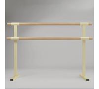 jiajulashou123 Barra de Ballet para Casa Barra de Baile Doble Portátil para Niños Adultos Barra de Danza de Madera Recubrimiento de Goma Antideslizante para Estiramiento,Equilibrio (105 * 65 * 105cm)