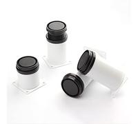 JIAJUTUI001 4 Piezas Pies Ajustables para Muebles Patas de Muebles Armario de Acero Inoxidable Patas de Cocina Sofá Mesa de Metal Patas para Muebles Blancas (6cm(2.4in))