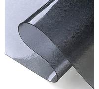 JIAJUTUI001 Mantel Mesa Rectangular Transparente Mate PVC Negros Protector Impermeable,Mantel Plastico Cubierta de Mesa de Vidrio Suave para Escritorio y Mesa de Comedor (90x140cm)