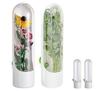 Jiakalamo 2 piezas Conservador de hierbas para refrigerador, contenedor de cilantro, con tapa frontal transparente, contenedor de hierbas frescas para perejil, almacenamiento de verduras, mantiene las