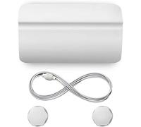 Jiakalamo Abrepuertas automático para mascotas, puerta de acceso privada para mascotas, para entrenamiento,mascotas, acceso gratuito, entrada, salida, cuarto de baño, dormitorio, inodoro (blanco)