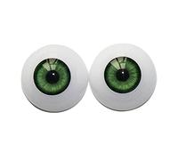 Jiakalamo Reborn Ojos de muñecas, ojos de muñecas, ojos de manualidades, 1 par, realistas de 20 mm, 22 mm, 24 mm, ojos de simulación DIY para manualidades, costura, muñecas, osos, animales, accesorios