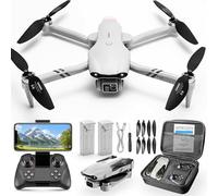 Jiakora Dron con Cámara para Niños y Adultos, Drone para Principiantes, FPV Mini Drone Plegable, Dron Cuadricóptero con Motor sin Escobilla, 2 Baterías, Hover Automático, Regalos Juguetes Niño 8+ años