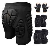 JIALIFT Pantalones Cortos Acolchados 3D For Snowboard, Protección De Esquí, Patinaje |con Pantalones Protectores De Glúteos, Caderas Y Coxis S-3XL Cadera para Snowboard (Color : A1, Size : XXL)