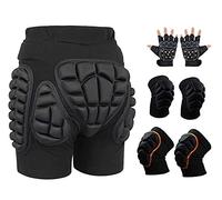 JIALIFT Pantalones Cortos Acolchados Protectores, Protección 3D Hip Butt XPE Protector De Engranajes For Esquí, Snowboard Y Monopatín Cadera para Snowboard (Color : C1, Size : XXL)