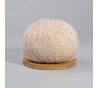 JIALIU Hilo de Punto Fino de 50g con Lentejuelas, Ganchillo, Punto Esponjoso, Moda para bebé, Hilo de Lana de Encaje Suave, suéter, Chal, Hilos de Cuentas
