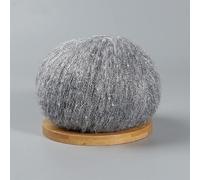 JIALIU Hilo de Punto Fino de 50g con Lentejuelas, Ganchillo, Punto Esponjoso, Moda para bebé, Hilo de Lana de Encaje Suave, suéter, Chal, Hilos de Cuentas