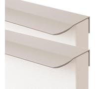 JIALUO0318 Aleación de Aluminio Tiradores Ocultos Manijas Para Muebles Armarios Pomos Cocina Manijas Tiradores de Puerta Gris Cachemira 2 Piezas (Length 1200mm)