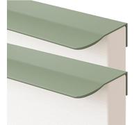 JIALUO0318 Aleación de Aluminio Tiradores Ocultos Manijas Para Muebles Armarios Pomos Cocina Manijas Tiradores de Puerta Verde 2 Piezas (Length 300mm)