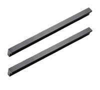 JIALUO0318 Forma de L Aleación de Aluminio Manijas Para Muebles Tiradores Para Armarios Cocina de Manijas Tiradores de Puerta Cajones Manijas Pomos Negro 2 Piezas (Hole distance 192mm)