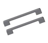 JIALUO0318 Manijas Para Muebles Aleación de Aluminio Armarios Pomos Cocina Manijas Tiradores de Puerta Gris 2 Piezas (Hole Pitch 96mm)