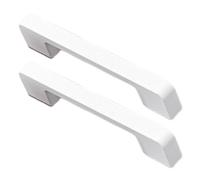 JIALUO0318 Manijas Para Muebles Aleación de Aluminio Armarios Pomos Cocina Manijas Tiradores de Puerta Blanco 2 Piezas (Hole Pitch 128mm)