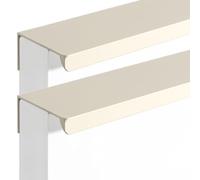 JIALUO0318 Manijas Para Muebles Aleación de Aluminio Tiradores Ocultos Armarios Pomos Cajones Tiradores Cocina Manijas Tiradores de Puerta 2 Piezas (Beige,Length 150mm)