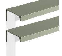 JIALUO0318 Manijas Para Muebles Aleación de Aluminio Tiradores Ocultos Armarios Pomos Cajones Tiradores Cocina Manijas Tiradores de Puerta 2 Piezas (Green,Length 200mm)