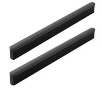 JIALUO0318 Negro Mate Aleación de Aluminio Manijas Para Muebles Armarios Pomos Cocina Manijas Tiradores de Puerta 2 Piezas (hole distance 448mm)