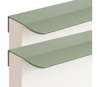 JIALUO0318 Tiradores Ocultos Aleación de Aluminio Manijas Para Muebles Armarios Pomos Cocina Manijas Tiradores de Puerta 2 Piezas (Verde,Length 300mm)