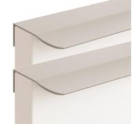 JIALUO0318 Tiradores Ocultos Aleación de Aluminio Manijas Para Muebles Armarios Pomos Cocina Manijas Tiradores de Puerta 2 Piezas (Gris Cachemira,Length1200mm)