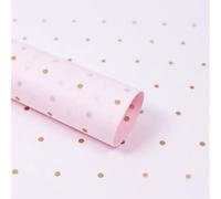 JIAMU 28 unids 50 cm* 70 cm impresión de puntos papel de seda flores papel de embalaje regalo papel artesanía vino ropa papel papel papel de embalaje