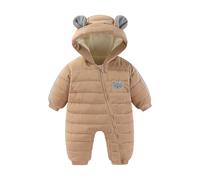 JiAmy Mono Invierno Bebé Niño Niña, Te mantienen abrigado Adorables Orejitas de Oso Buzo,Ropa Bebé Invierno 12-18 meses