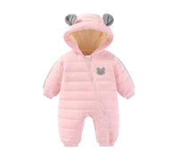 JiAmy Mono Invierno Bebé Niño Niña, Te mantienen abrigado Adorables Orejitas de Oso Buzo,Ropa Bebé Invierno 3-6 meses