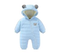 JiAmy Mono Invierno Bebé Niño Niña, Te mantienen abrigado Adorables Orejitas de Oso Buzo,Ropa Bebé Invierno 12-18 meses