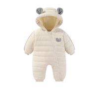 JiAmy Mono Invierno Bebé Niño Niña, Te mantienen abrigado Adorables Orejitas de Oso Buzo,Ropa Bebé Invierno 3-6 meses