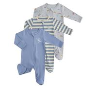 JiAmy Pijamas Bebé Niña Niño, 3PCS Dors Bien Manga Larga Bebé, 100% Algodón Mono con Pies Bebés, Ropa Recién Nacido 0-12 Meses, gris, 6-9 meses