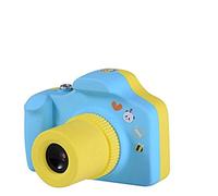 Jian Ya Na Mini Kids Digital 1.5inch Cámara Pantalla LCD de Alta resolución Ligera Sello de Tiempo Ajustable Incorporado de la Correa Soporte de Tarjeta de Azul