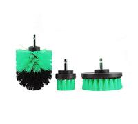 JIAN YA NA Scrub Brush Kit de accesorios para cepillo de limpieza con taladro, kit de limpieza para ahorro de tiempo 3 Piece,Green