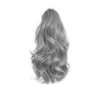 JIANBOHAIRS 12" Claw Clip Ponytail Extension,Drawstring Fake Hairpiece Curly Synthetic Wavy Pony Tails Daily Wear(0906)