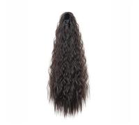 JIANBOHAIRS 22 Inch Drawstring Ponytail for Black Women Deep Curly Synthetic Hairpieces Kinky Pony Tail for Daily Use Daily Wear(4)