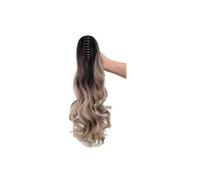 JIANBOHAIRS 22" Long Curly Claw Ponytails for Women Fluffy Tail Fake Hair Natural Hairpieces for Daily Use Daily Wear(10T24A-88A)