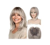 JIANBOHAIRS Accesorio para el cabello para mujer, Bob corto con flequillo, peluca sintética para adelgazamiento del cabello para adelgazamiento (T08/1001A#)