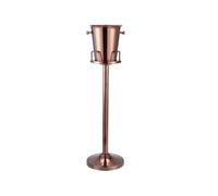 JIANBOHAIRS Champagne Ice Bucket with Stand,Stainless Steel Wine Chiller for Wedding KTV Club BBQ Party Home Outdoor for Wine, Drinks, Bar, Beverage Cooler(Rose Gold)