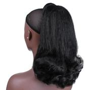 JIANBOHAIRS Cola de caballo con cordón de 12 pulgadas for mujeres, extensiones de cabello sintético for uso diario Daily Wear