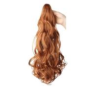 JIANBOHAIRS Extensión de cola de caballo ondulada y rizada, peluca sintética de cola de caballo falsa de 20 "de largo, pinzas for mujeres, uso diario, 140 g Daily Wear(30#)
