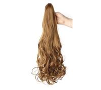 JIANBOHAIRS Extensión de cola de caballo ondulada y rizada, peluca sintética de cola de caballo falsa de 20 "de largo, pinzas for mujeres, uso diario, 140 g Daily Wear(12#)