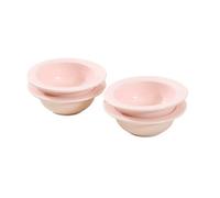 JIANBOHAIRS Paquete de 4 cuencos de cerámica for salsa, platos de salsa de soja de 1,7 Oz for condimento lateral de salsa de tomate for Seasoning, Appetizer, Vinegar, Ketchup(Pink)