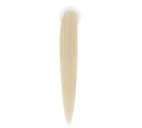 JIANBOHAIRS Parche de encaje for el cabello, adorno for el cabello, nudo único, reemplazo de cabello humano natural, extensión de cabello fino invisible for Thinning Hair(18 inch,BLONDE_5CM)