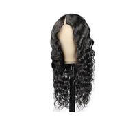 JIANBOHAIRS Peluca de cabello humano con ondas profundas sueltas en forma de V for mujer, sin pegamento, cabello Remy natural, densidad 250 for Thinning Hair(30inch)