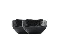 JIANBOHAIRS Sauce Bowls 2pcs Dipping Bowls Ceramic Soy Sauce Dish 3.7 Inch Salsa Bowl Dipping for Seasoning, Appetizer, Vinegar, Ketchup(Black)