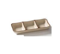 JIANBOHAIRS Sauce Bowls Dipping Sauce Bowls Soy Dish Bowl Two Compartments Party Trays for Seasoning, Appetizer, Vinegar, Ketchup
