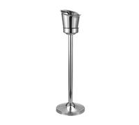 JIANBOHAIRS Stainless Steel Champagne Bucket with Stand,Wine Chiller for Parties Outdoor Indoor Use for Wine, Drinks, Bar, Beverage Cooler(Small)